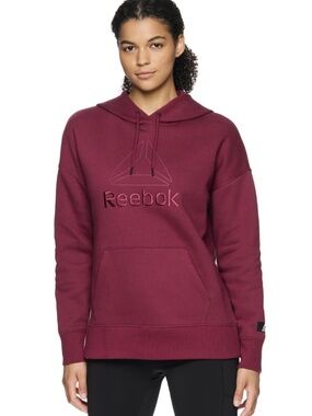 Reebok Women's and Women's Plus Large Logo Hoodie with Pocket, Sizes Medium